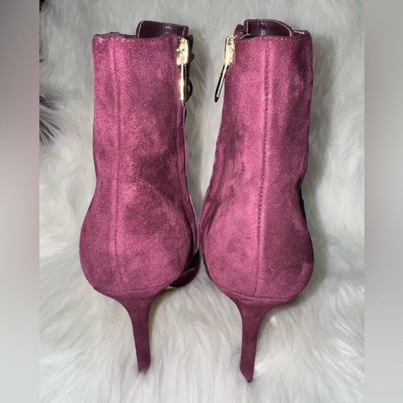 Sam Edelman Purple Heeled Boots with Ruched Detail - Picture 4 of 7